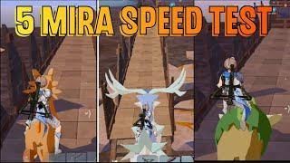 miraibo go - 5 mira( pokemon) speed test