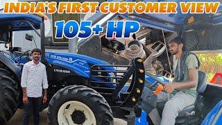 New holland 106hp workmaster CRDI tractor Customer point of view || village with tractor