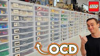 OCD with LEGO Parts | Drawers Identified and Sorted | NEW SHELVING!