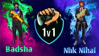 Nhk Nihal VS Badsha 1vs1 ( jay gaming free fire)