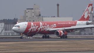 Indonesia AirAsia X A330-300 PK-XRA Landing at NRT 34R