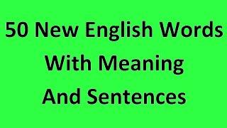 50 New English Words with Meaning