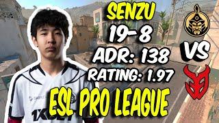 The MongolZ Senzu drops 19 Kills vs 3DMAX! Senzu POV (Dust2) at ESL Pro League Season 21