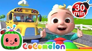 Wheels on the Bus + @Cocomelon Nursery Rhymes | 30 MIN