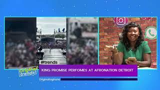 King Promise performance at Afronation detroit || Original Trends