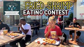 FRIED SHRIMP EATING CONTEST in BAKERSFIELD, CA!!! Garrison's Seafood Express #RainaisCrazy