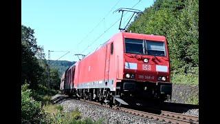 Züge Schlag auf Schlag - Mittags im Kinzigtal bei Wirtheim