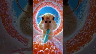SO CUTE! Baby Capybara Tries Pink Bubble Tea & Melts HEARTS!