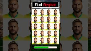 Find Neymar in 5 Seconds!  | Spot the Player Challenge #shorts