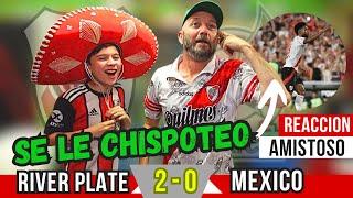 RIVER PLATE 2 vs SELECCION DE MEXICO 0 - Reacciones de Hinchas de River - AMISTOSO