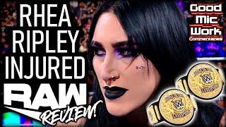 Rhea Ripley Relinquishes Women's Championship | NEW Raw Tag Team Belts | WWE Raw Apr 15, 2024 REVIEW