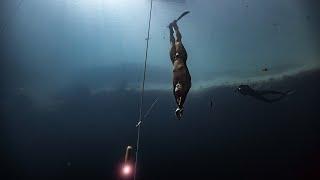 Alexey Molchanov WORLD RECORD 133m CWT at Vertical Blue 2023 by Garmin