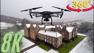  Fly Through History in Stunning 8K! ️ Insta360 X4 on DJI Mavic 3 Over a Scottish Castle ️