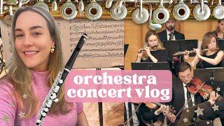 Orchestra concert vlog  🪈  | playing flute and piccolo