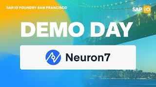 Neuron7 | SAP.iO Foundry San Francisco B2B Innovation in Sales & Service Program | Demo Day 2023