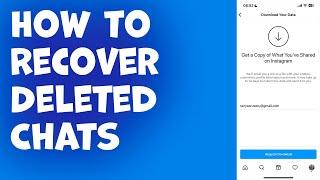 How to Recover Deleted Chats On Instagram | Recover Deleted Chats In Instagram 2023