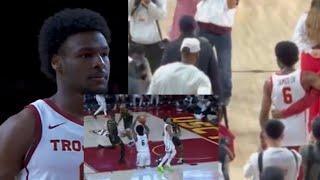 BRONNY JAMES CHECKS IN & GOES OFF IN FIRST USC GAME HAD LBJ LOSING HIS SH*T & GOING BALLISTIC!