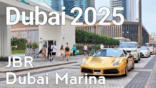 Dubai 2025 [4K] Amazing Dubai Marina, JBR Walking Tour 