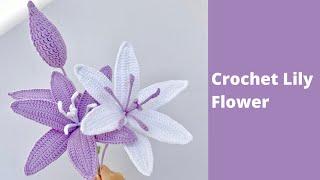 How to Crochet Lily Flower  Easy Crochet for Beginners to Crochet Flower Bouquet 