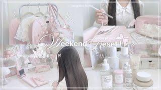 WEEKEND RESET ROUTINE~  | productive & cozy days, studying, room makeover, haul | jorginakei