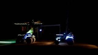 lighted tractor parade at Michigan flywheelers museum 2024