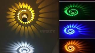 LED Wall Lamp Multicolor Ceiling Light with Remote Control Disco Night Dance Cool Effects