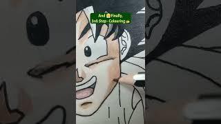 Drawing with 30 Rs Color Pencils  | Guess the anime️ #shorts #art #drawing #dbz #dbs #viral