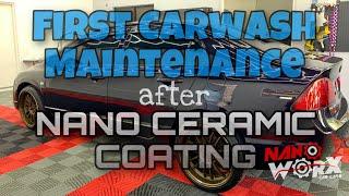 First Carwash Maintenance after NanoCeramic Coating by Nanoworx Car Care Tarlac