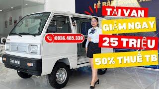 Giá xe tải Suzuki Blind Van mới nhất T9/2024| Bọc trần 5D, dán Film cách nhiệt cho xe tải Van