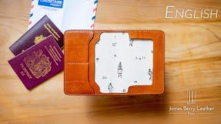 [EN] Make your own leather passport wallet / cover with FREE PFD template !