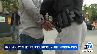 Those living in US illegally must register, immigration officials say. Here's what that means