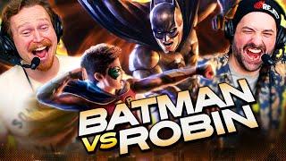 BATMAN VS ROBIN (2015) MOVIE REACTION! First Time Watching! DC Animated Universe