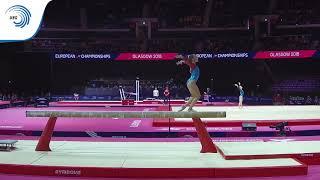 Elena USAKOVA (SVK) - 2018 Artistic Gymnastics Europeans, junior qualification beam