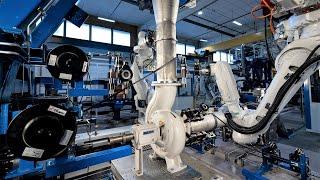 State-of-the-art production line for process pumps