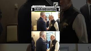 PM Modi meets South Africa’s Prez Cyril Ramaphosa, Australian PM Anthony Albanese on sidelines of G7