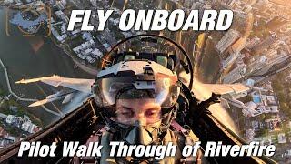 Riverfire 2024 - Inflight F/A-18F Super Hornet GoPro | With commentary from pilot, "Clutch"!