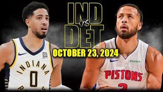 Indiana Pacers vs Detroit Pistons Full Game Highlights - October 23, 2024 | 2024-25 NBA Season