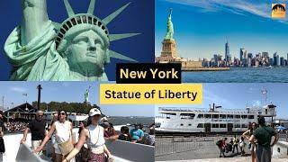  NYC 4K Virtual Tour of The Statue of Liberty. A Summer Ferry Ride to The Statue of Liberty 