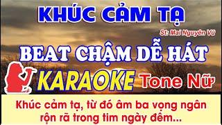Karaoke Khúc Cảm Tạ Tone Nữ Lm JB Nguyễn Sang - (St: Mai Nguyên Vũ) - Khúc cảm tạ từ đó âm ba vọng.