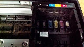 Установка СНПЧ на принтер Epson XP-600, 605, 700, 800