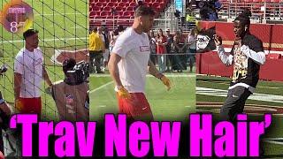 Kelce & Mahomes Surprised as Teammates Wearing 'Travis Jerseys' at 49ers game