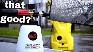 MJJC Foam Cannon PRO / Foam Lance - review - test with Karcher K2