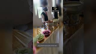 Buffet  counter with all safety measures