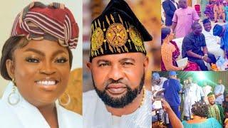 Funke Akindele Shocks Actor Akin Olaiya As He Shutdown Lagos To Celebrate His 50th Birthday, Bimbo..