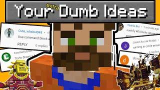 I fought MORE bosses with your Stupid Ideas in Minecraft...