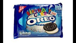 Birthday Cake Oreos Unwrapping