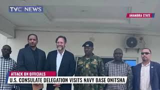 U.S Consulate Delegation Visits Navy Base Onitsha, Anambra State Over Att#ck