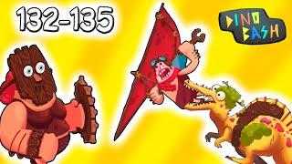 Динозавры против Троглодитов 132-135 в DINO BASH прохождение мульт игры про динозавров на андроид