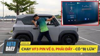 Thử thách chạy VF3 pin về 0%, xe dừng, phải đẩy, xem VinFast có "lừa" khách hàng về quãng đường???