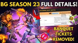 BATTLEGROUND SEASON 23 (FULL DETAILS) BANQUET TICKETS REMOVED| MARVEL CONTEST OF CHAMPIONS